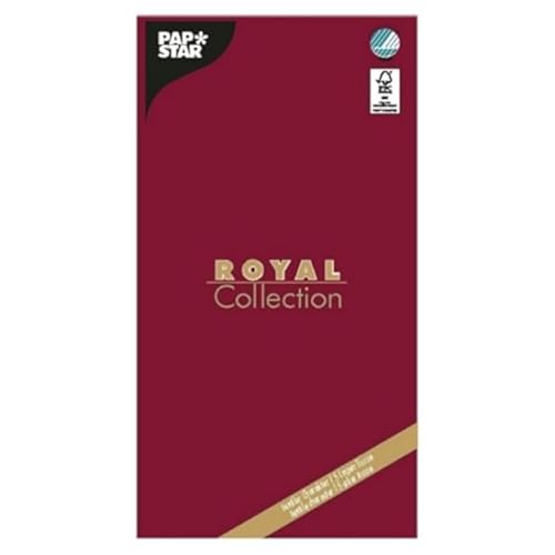 NEU Tissue-Tischdecke Royal Collection, mit Prägung, 120 x 180 cm, Bordeaux-Rot von CREATIV DISCOUNT