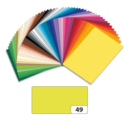 NEU Tonpapier 130 g/qm 50x70 cm, Limone, 1 Bogen von CREATIV DISCOUNT