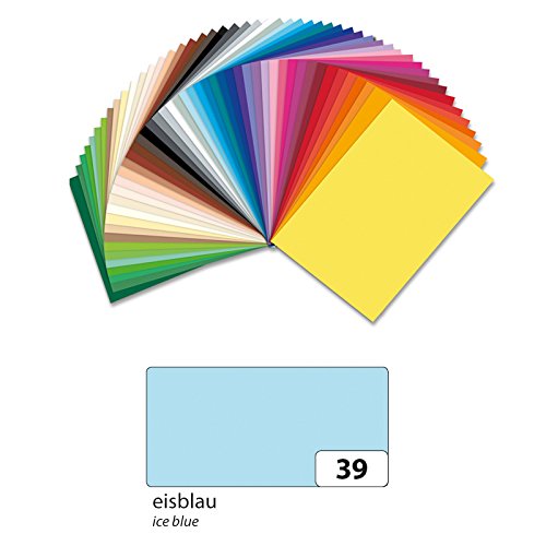 NEU Tonpapier 130g/qm, DIN A3, 50er Pack, Eisblau von CREATIV DISCOUNT