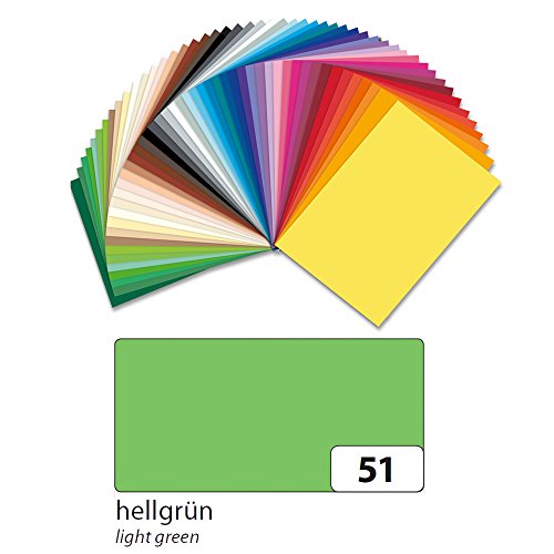 NEU Tonpapier 130g/qm, DIN A3, 50er Pack, Hellgrün von CREATIV DISCOUNT