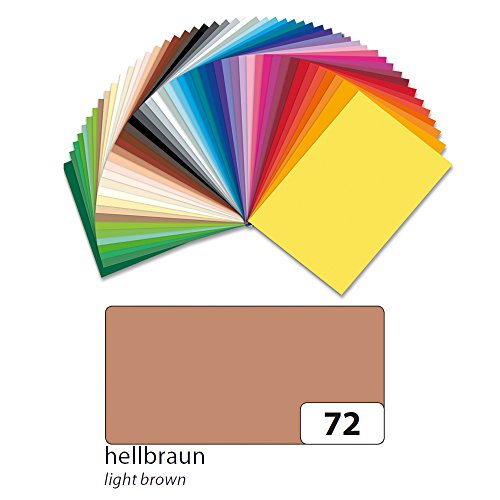 NEU Tonpapier 130g/qm DIN A3, 50er Pack, Hellbraun von CREATIV DISCOUNT