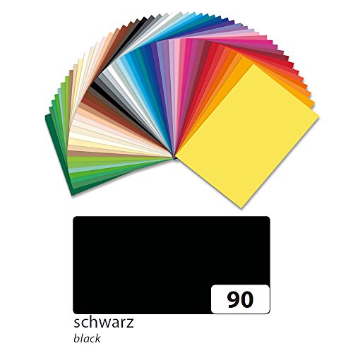 NEU Tonpapier 130g/qm DIN A3, 50er Pack, Schwarz von CREATIV DISCOUNT