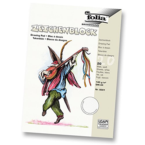 NEU Zeichenblock gekörnt DIN A4, 20 Blatt, 140g/m? von CREATIV DISCOUNT