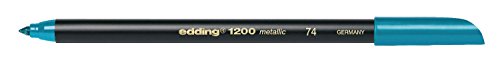 edding 1200 Fasermaler metallic color pen 1 3 mm metallic grün von CREATIV DISCOUNT