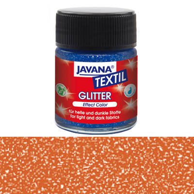 JAVANA Tex Stoffmalfarbe Glitter Goldbronze 50ml von CREATIVE