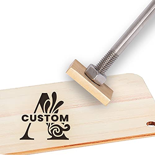 OLYCRAFT CREATPLANET Custom Alphabet Branding Iron Head 3cm Alphabet Holz Leder Kuchen Branding Eisen Stempel A ~ Z Runder BBQ Messingkopf Für Holzbearbeitung, Backen Und Handgefertigtes Design von CREATPLANET