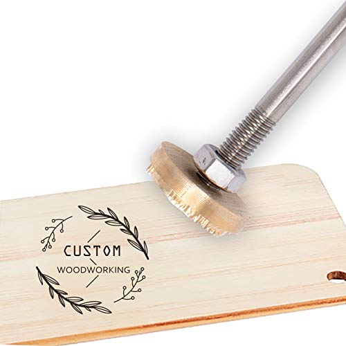 CREATPLANET Custom Wood Branding Eisen 3cm Leder Branding Eisenstempel Custom Logo BBQ Heat Stamp Mit Messingkopf Und Holzgriff Für Die Holzbearbeitung, Backen Und Handgefertigtes Design - Girlande von CREATPLANET