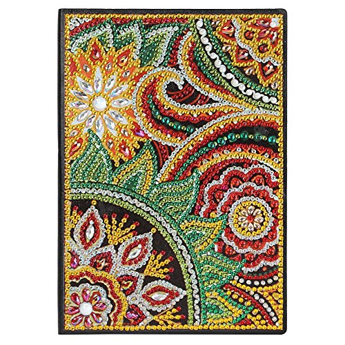 CRGANGZY DIY Mandala Special Shaped Diamond Painting 50 Seiten Skizzenbuch A5 Notizbuch Geschenk von CRGANGZY