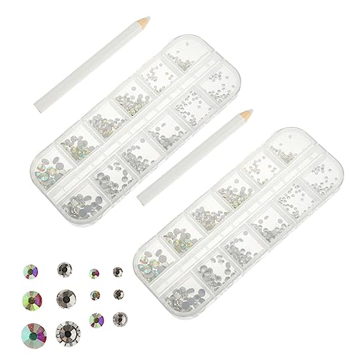 1 Satz Nagelbohrer strasssteine für nägel nagellackstifte manikür set Strasssteine ​​für Kleidung Bastele Edelsteine DIY deko Nagelset Basteln Sie Strasssteine Nagel Diamanten Glas CRILSTYLEO von CRILSTYLEO