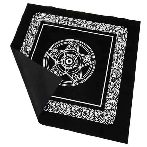 CRILSTYLEO 1 Blatt Pentagramm-Tischdecke Weissagungs-Tarot-Tuch Weissagung Tischdecke Tarot tischdecke Tarot Karten Tischdecke tischdecken dekoratives Tarottuch Indoor-Tischdecke Flanell von CRILSTYLEO