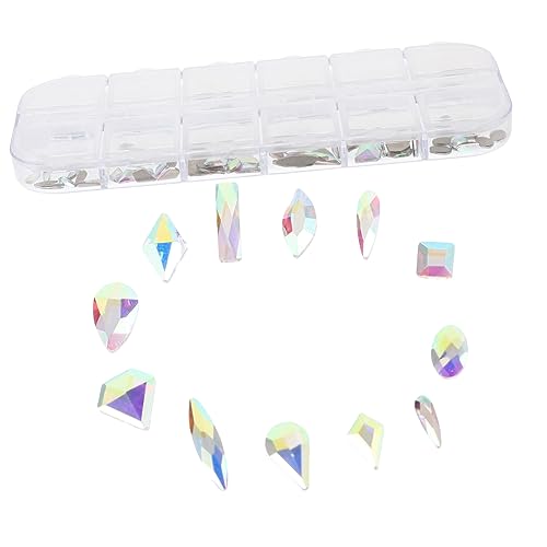 CRILSTYLEO 1 Box DIY Diamant Nail Art Set Mädchen DIY Nagel Charms DIY Charms Für Nägel Maniküre Dekoration Nageldekorationen Nail Art Charms Nail Art Verzierung Strasssteine ​​Für Nägel von CRILSTYLEO