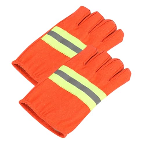 CRILSTYLEO 1 Paar Feuerhemmende Isolierhandschuhe Rettungsschutzhandschuhe Outdoor-handschuh Rettungshandschuh Reflektierende Handschuhe Hitzebeständige Handschuhe Arbeitszubehör Baumwollgarn von CRILSTYLEO