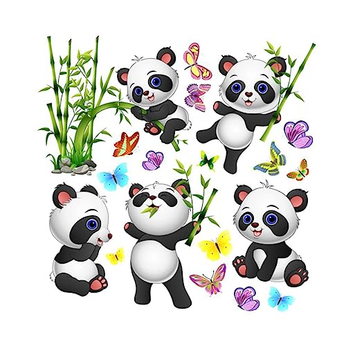 CRILSTYLEO 1 Satz Graffiti-tier-tapete Tiere Aufkleber Kinderzimmer Dekor Wand Panda-dekor Graffiti-tapete Kinderzimmer Tapete Tieraufkleber Tierische Tapete Panda-aufkleber von CRILSTYLEO