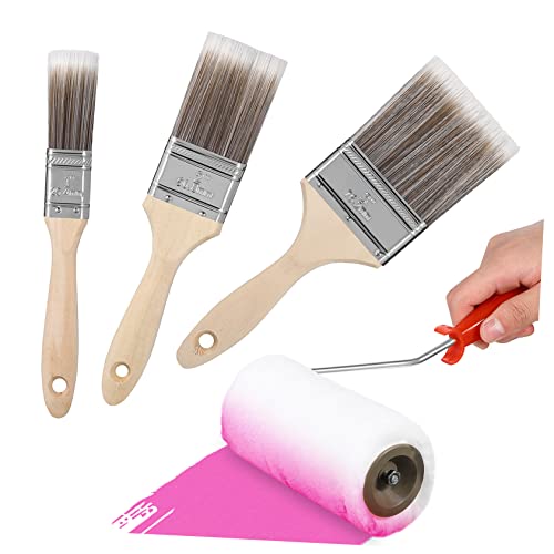 CRILSTYLEO 1 Satz Pastelle Paintbrush Blush Brush Farbe Für Acrylmalerei Malerrolle Pinsel Pfanne Pastelle Farbe Für Wände Malerrollen Farbroller Aus Schaumstoff Borste Schaumfarbe von CRILSTYLEO