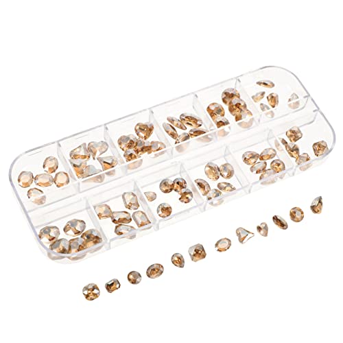 CRILSTYLEO 1 Schachtel Schmuck mit Nageldiamanten Maniküre-Strass-Patches 3D-Nailart-Anhänger strasssteine für nägel rhinestones nail art zubehör deko Valentinsanhänger für Nägel Nagel Charms von CRILSTYLEO