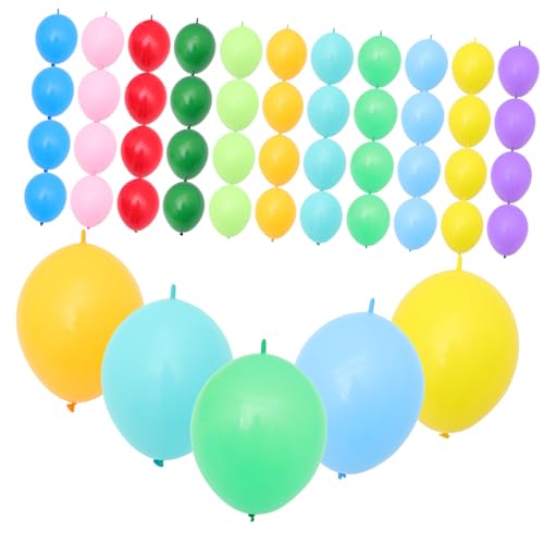 CRILSTYLEO 100St Schwanzballon Partydekorationen Schnell verbindbare Luftballons Hochzeitsballons Luftballons verbinden event jahrestage ballonie Latexballons Dekorative Luftballons Emulsion von CRILSTYLEO