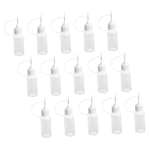 CRILSTYLEO 10ml Präzisions Klebeflaschen Set DIY Quilling Werkzeug Quetschflaschen Mit Feiner Spitze Für Bastelarbeiten Ideal Für Präzises Auftragen Von Kleber von CRILSTYLEO