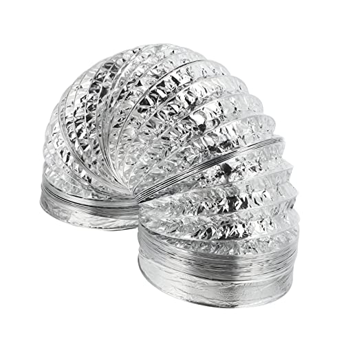 CRILSTYLEO 1Stk Dunstabzugshaube Auspuffrohr kitchen accessories mutfak aksesuarları aluflexrohr Küchenhaubenschlauch Rohrreduzierer Entlüftungsschlauch Teleskoprohr aus Aluminiumfolie Silver von CRILSTYLEO