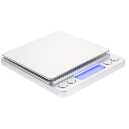 CRILSTYLEO 1Stk Schmuck Waage kitchen scale kücjenwaagen food weighing scale digitalwaage teewaage Mini-Schmuckwaage Waage für Lebensmittel Umweltfreundlicher ABS-Kunststoff-Sprühlack Silver von CRILSTYLEO