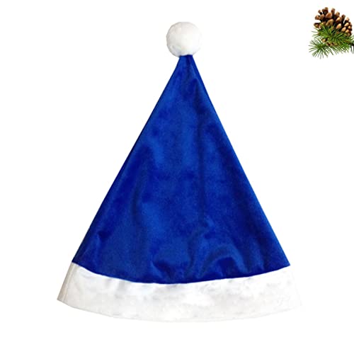 CRILSTYLEO 1Stk Weihnachtsmütze Weihnachtsstirnbänder Gefälligkeiten für Weihnachtsfeiern Weihnachtskranz rote Mütze Leuchtender Weihnachtspullover santa claus hat weihnachtsmannmützen Blue von CRILSTYLEO