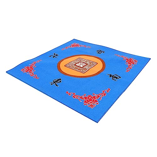 CRILSTYLEO 1stk Mahjong-tischdecke Gaming-tischdecke Poker-tischdecke Mahjong-tischunterlage Mahjong Tischfilz rutschfeste Tischdecke Tischmatte Für Pokerspiele Blue Flanell (polyesterfaser) von CRILSTYLEO