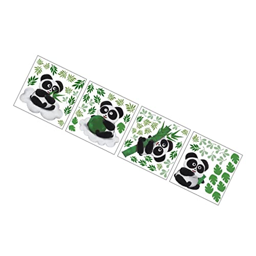 CRILSTYLEO 1stk Panda-aufkleber Wandtattoo Palmenblätter Graffiti-aufkleber Wandtattoos Für Spielzimmer Tiertapetenaufkleber Tiere Wandtattoo Entfernbare Wandaufkleber Wandbilder Pvc Green von CRILSTYLEO