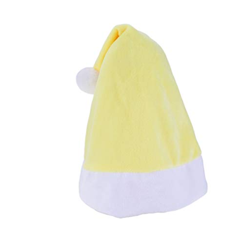 CRILSTYLEO 1stk Weihnachtsmützen Weihnachtsaufkleber Weihnachtsbaum Hut Kindermütze Weihnachtsmütze Aufleuchten Weihnachten Für Hut Lustiger Hut Weihnachtsdekoration Zwerge Wintermütze Yellow von CRILSTYLEO