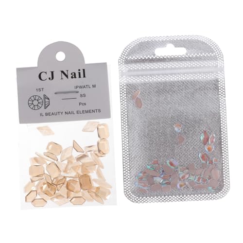 CRILSTYLEO 2 Packungen / 100 Stücke Maniküre Strass Decor Zarte DIY Nail Art Ornament von CRILSTYLEO