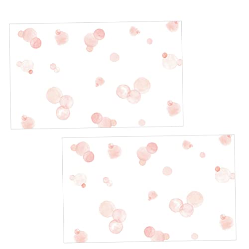 CRILSTYLEO 2St Polka Dot Wandtattoo spaß slico wohnungseinrichtung binders wohnzimmerdeko Punktaufkleber kinderzimmer dekoration Wandaufkleber mit Punktmuster Aquarell Wandtattoo PVC Rosa von CRILSTYLEO