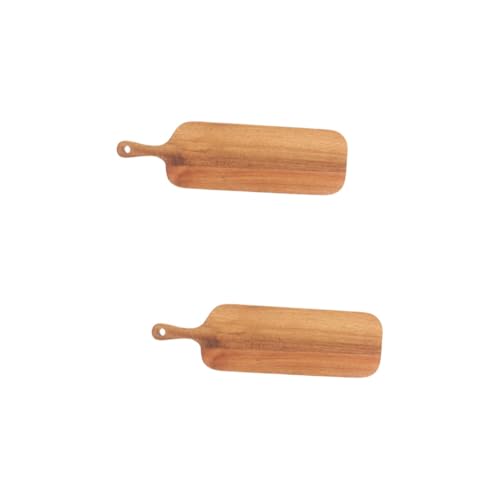 CRILSTYLEO 2St schneidebrett cutting boards bread board paletten breadboard Küche Pfannenständer Abtaubrett Lindenholz Servierplatte Abs Wurstbrett aus Holz Brotbrett Servierbrett Light Brown von CRILSTYLEO