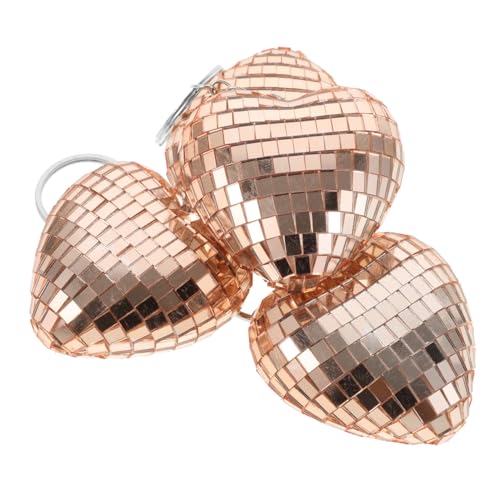 CRILSTYLEO 4 Stück Disco Schlüsselanhänger Disco Kugel Schlüsselanhänger Disco Partyzubehör Exquisiter Schlüsselanhänger Anhänger Disco Kugel Partygeschenke Disco Kugel Ornamente von CRILSTYLEO