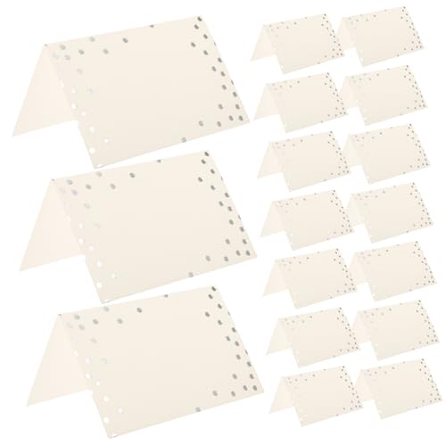 CRILSTYLEO 50 Stück Sitzplatzkarte Leere Platzkarten Tischbestuhlungskarten Sitzkarten Namenskarte Für Den Partytisch Hochzeitskarten Hochzeitstischkarte Hochzeit Zeichen Silver Papier von CRILSTYLEO