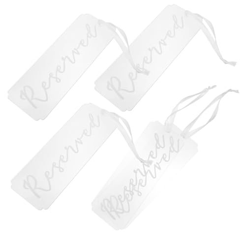 CRILSTYLEO 5St Sitzschild hochzeitsdeko hochzeits dekoration Reservierte Schilder für die Hochzeit Schild zum Aufhängen eines reservierten Stuhls Sitzplatzschild zum Aufhängen Acryl-Tags von CRILSTYLEO