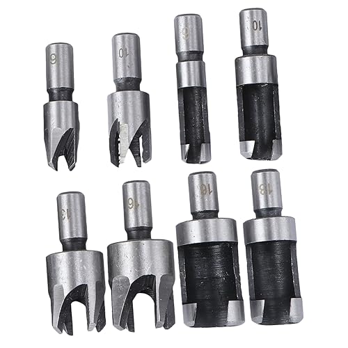 CRILSTYLEO 8 Teiliges Holz Stecker Set Aus Kohlenstoffstahl Gerade Und Verjüngt Bohrer Bits Für Tiefe Steckverbindungen Präzisionswerkzeug Für Handwerker von CRILSTYLEO