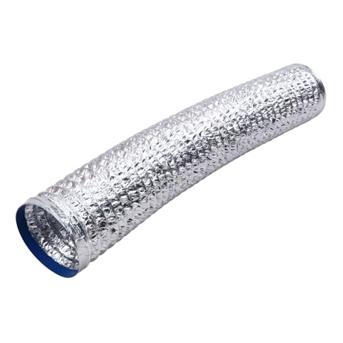 CRILSTYLEO Dunstabzugshaube aircot مكيف تبريد luftküler klobürste wandmontage Aluminiumschlauch lufkühler Küchenzubehör Trockner-Entlüftungsschlauch flexibler Luftkanal Aluminiumfolie Silver von CRILSTYLEO