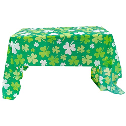 CRILSTYLEO Tischdecke zum irischen Tag Kleeblatt-Tischdecke grüner Tischläufer ostertischdecken tischdecken Ostern st. Patrick's Day Tischdecken st. Patrick's Day Partyzubehör Sport Green von CRILSTYLEO