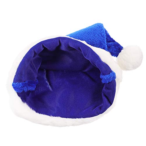 CRILSTYLEO Weihnachtsmütze Weihnachtsschmuck Weihnachtsdekorationen Hüte Weihnachts Ornamente Weihnachts Mittelstücke Ornamente Für Weihnachtshut Für Blau Plüsch von CRILSTYLEO