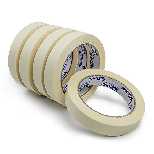 CRINSTON Klebeband Maler - Set Kreppband in Profi-Qualität (18 mm x 40 m, 5 Stück) von CRINSTON