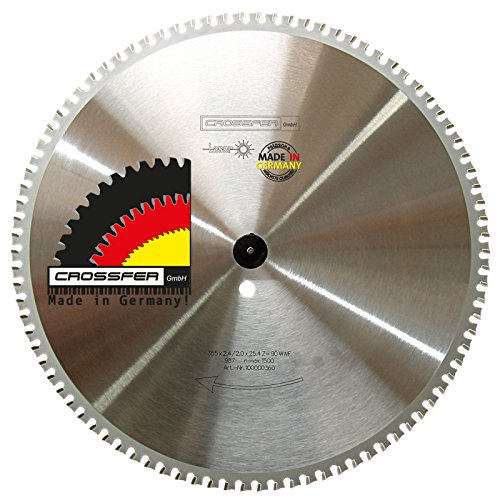 Metall Kreissägeblatt 355x25,4 Z90 WWF Wechselzahn für Dry-Cutter, Kappsägen, Kaltkreissägen, Metall Handkreissägen. für Eisen sowie nicht-/niedrig legiertem Stahl. Auch für andere NE-Metalle. von CROSSFER GmbH