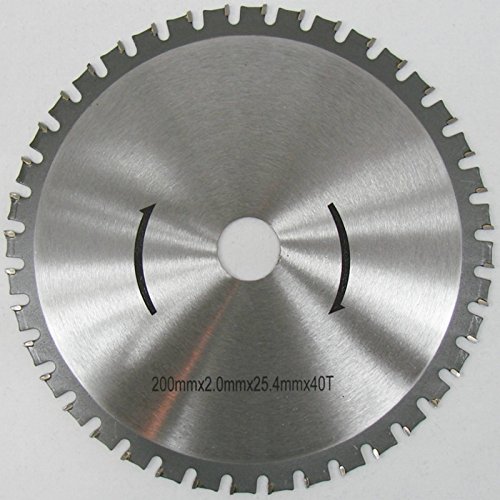 HM Kreissägeblatt 200 x 25,4 mm 40Z Universal für Metall und Kunststoff, hartmetallbestücktes Sägeblatt für viele unterschiedliche Anwendungen von CROSSFER