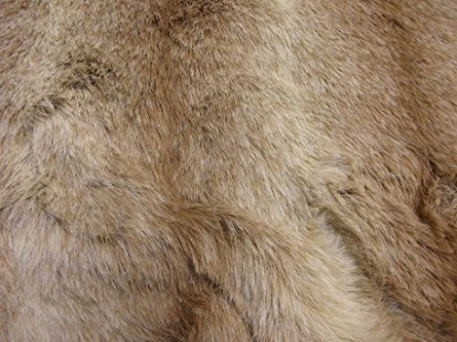 Luxus Tier Kunstfell Stoff Braun Ombre - Braun Ombre, 1Mtr - 150cm x 100cm von CRS Fur Fabrics