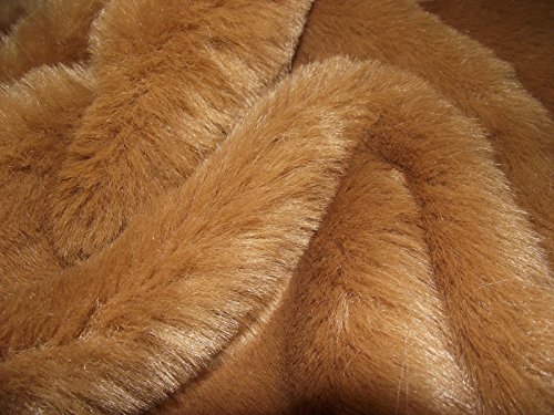 Luxuriöses Kunstfell Stoff Streifenhörnchen Ginger Braun - Streifenhörnchen ingwer-braun, 1Mtr - 150cm x 100cm von CRS Fur Fabrics