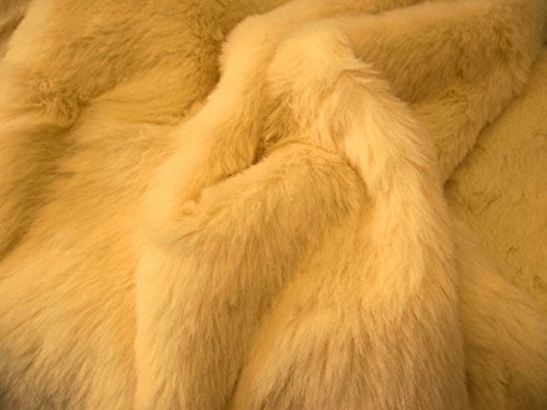 Luxus Kunstfell Stoff Pampa Braun - Braun, 1 m - 150 cm x 100 cm von CRS Fur Fabrics