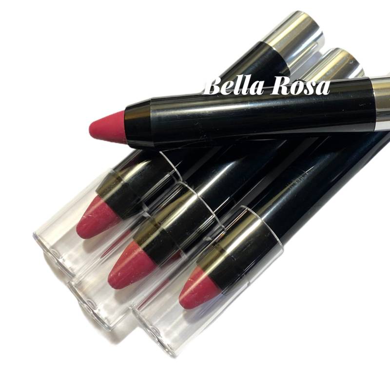 Bella Rosa- Pink Rote Himbeere- Lippenstift- Creme - Twist Up Tube Pigmentierte Farbe- Vitaminreich Üppige Reiche Farbe Natürlich Vegan von CRUSHCOSMETICS