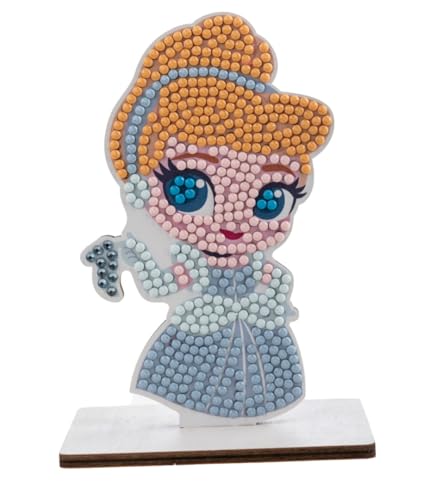 CRYSTAL ART Disney Cinderella-Figur mit Diamanten, Set von CRYSTAL ART