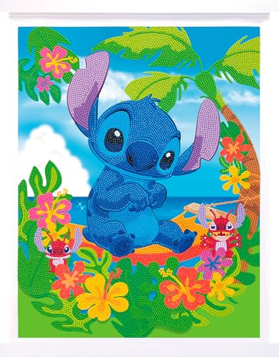 CRYSTAL ART Disney Stitch Poster mit Diamanten, 35 x 45 cm von CRYSTAL ART