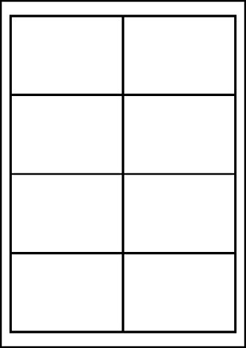 MADE IN GERMANY 40 Etiketten selbstklebend 96,5 x 67,7 mm weiß permanent klebend auf Bogen A4 (5 Bögen x 8 Etik.) CS Label – Universaletiketten zum Beschriften und Bedrucken von CS Webkontor