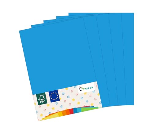 MADE IN EU 180 Blatt farbiges Papier OZEANBLAU A4 80 g/m² CS Paper - Druckerpapier, Kopierpapier, Universalpapier zum Drucken, Basteln & Falten im Format DIN A4. Papier für den Heim- & Bürobedarf von CS Webkontor