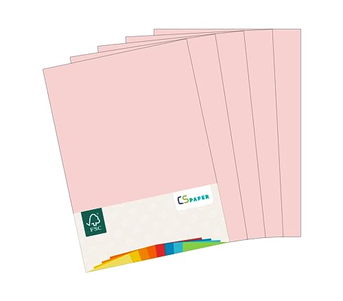 MADE IN EU 180 Blatt farbiges Papier ROSA A4 80 g/m² CS Paper - Druckerpapier, Kopierpapier, Universalpapier zum Drucken, Basteln & Falten im Format DIN A4. Papier für den Heim- & Bürobedarf von CS Webkontor