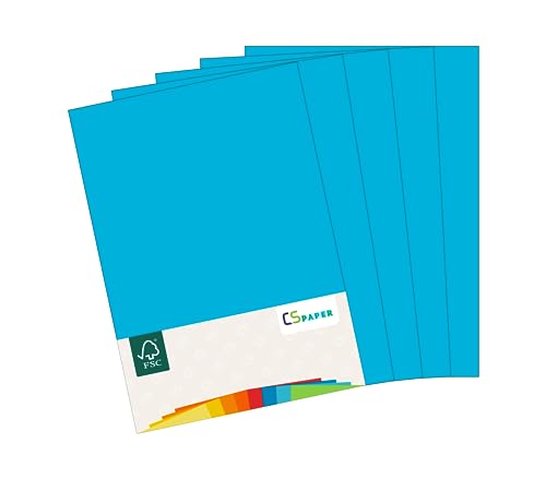 MADE IN EU 200 Blatt farbiges Papier BLAU A4 80 g/m² CS Paper - Druckerpapier, Kopierpapier, Universalpapier zum Drucken, Basteln & Falten im Format DIN A4. Papier für den Heim- & Bürobedarf von CS Webkontor